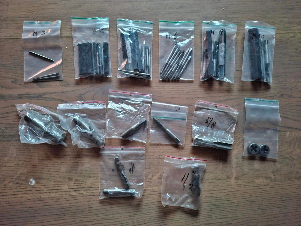 54 Draadtappen Set - M3 t/m M10 en Inch Maten, Ophalen of Verzenden
