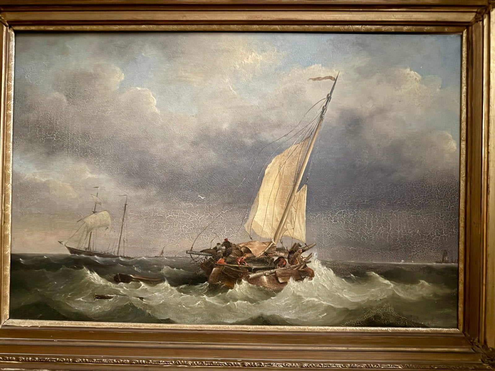 Koekoek Jr. Schilder - Maritiem Schilderij met Schepen, Antiek en Kunst, Kunst | Schilderijen | Klassiek, Ophalen, Maritiem / water