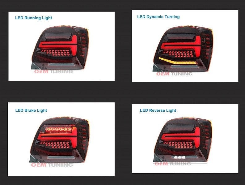 Full Led Achterlichten geschikt voor Polo 6R 6C | 09-17 |, Ophalen of Verzenden