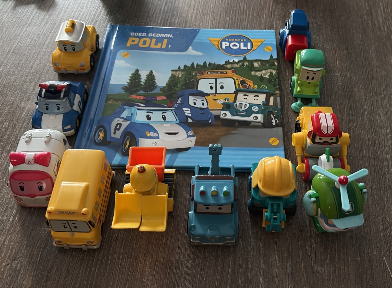 Robocar Poli die-cast auto's met leesboek (set), Kinderen en Baby's, Ophalen of Verzenden, Gebruikt