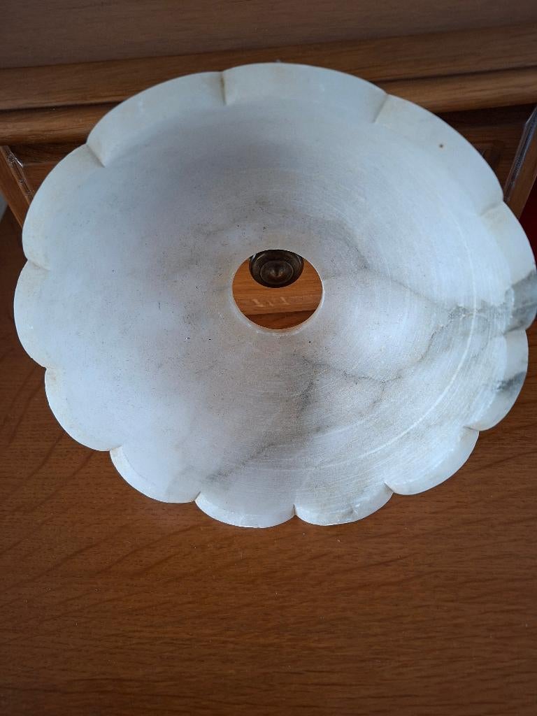 gezocht albasten lampekapjes  3 of 5 stuks zie foto, Ophalen of Verzenden, Gebruikt, Overige materialen