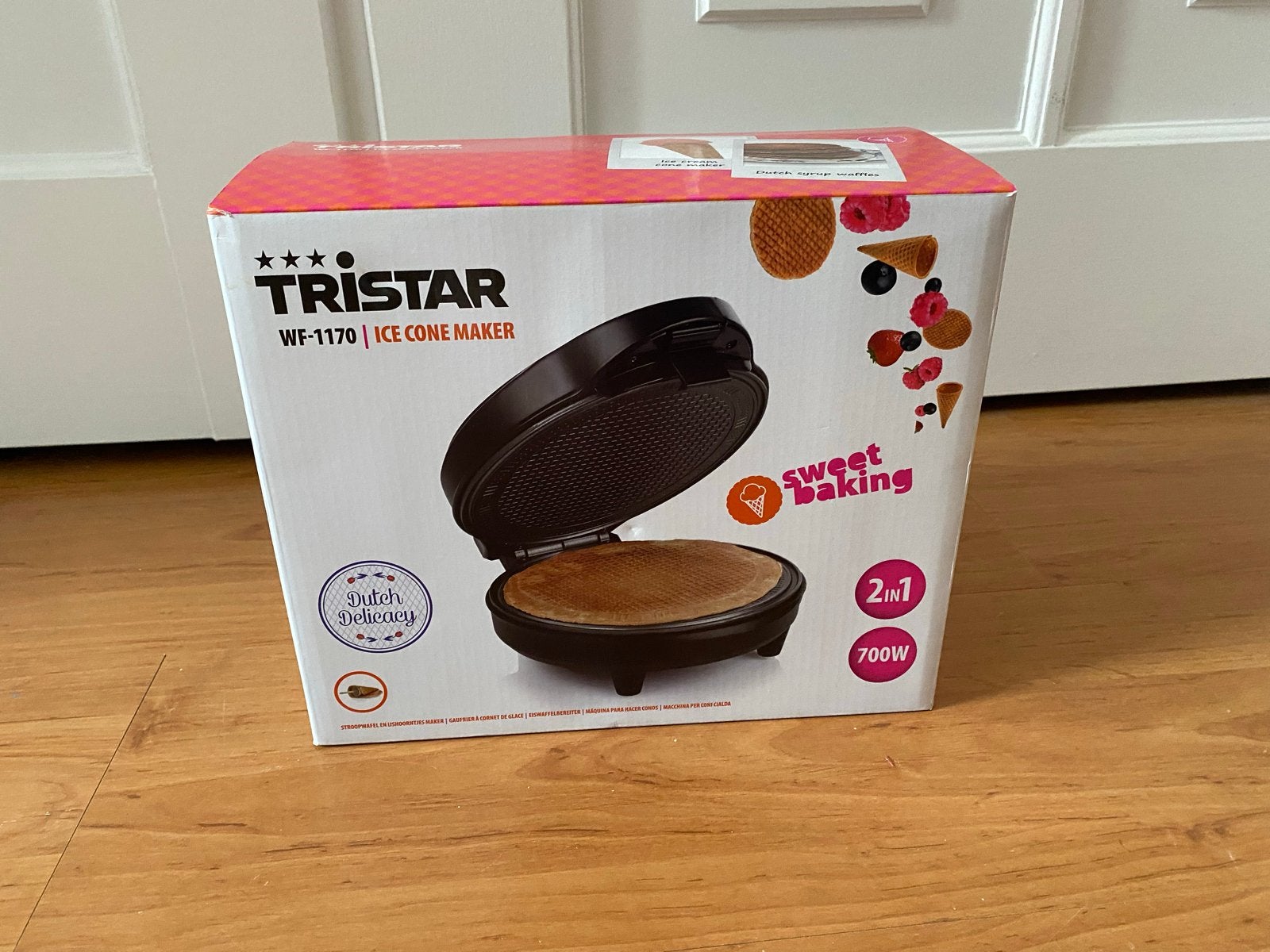 Tristar WF-1170 IJshoorntjesmaker - Nieuw in doos, Witgoed en Apparatuur, Ophalen, Nieuw