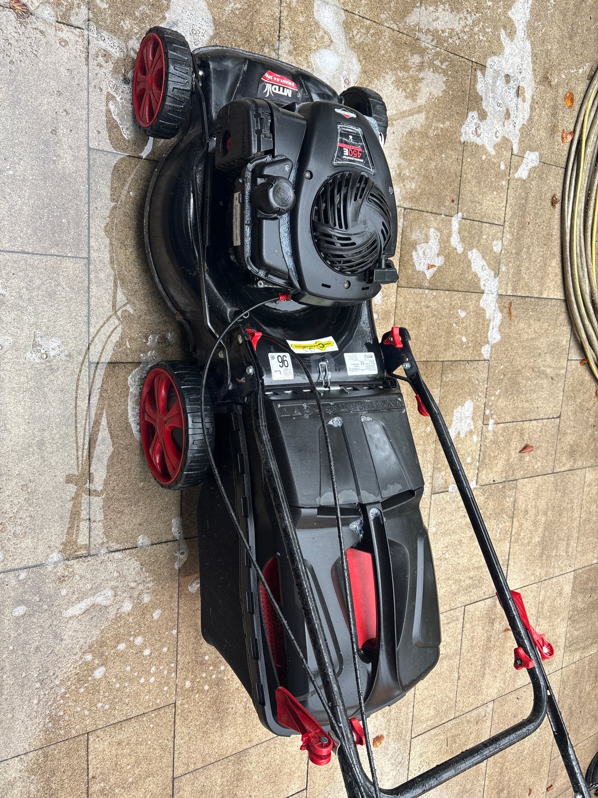 MTD Smart 46 SPBS Benzine Grasmaaier - Zo goed als nieuw, Ophalen, Cirkelmaaier, Zo goed als nieuw, Opvangbak