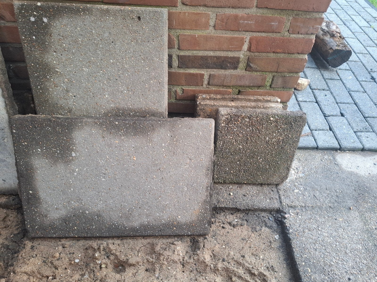 40x60 en 30x30 tegels, Tuin en Terras, Tegels en Klinkers, Ophalen, Gebruikt, Beton, Terrastegels
