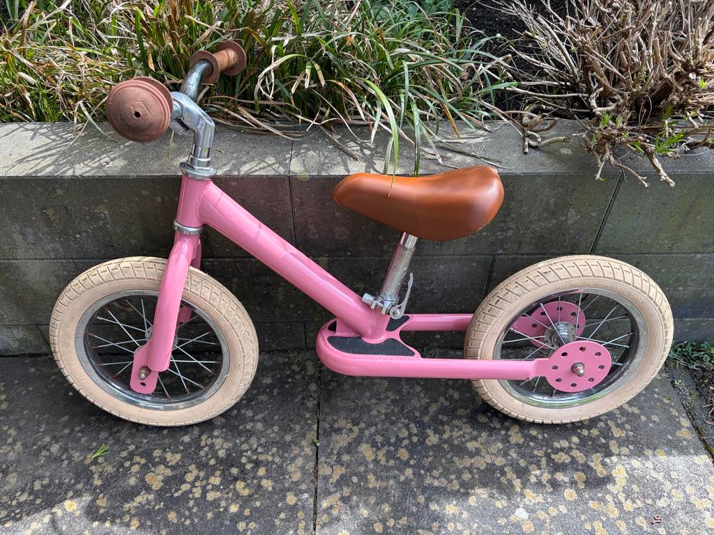 Trybike loopfiets roze, Ophalen of Verzenden, Gebruikt, Minder dan 16 inch