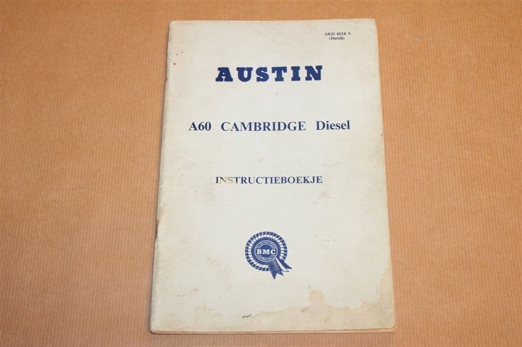 Zeldzaam Austin A60 Cambridge — Origineel Boekje 1965, Ophalen of Verzenden