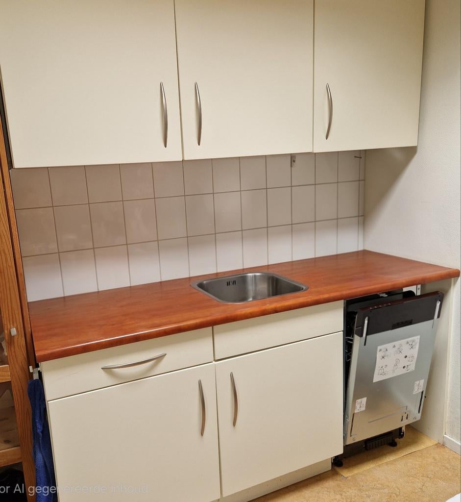 4 Keukenblokken in diverse formaten zonder apparatuur, Huis en Inrichting, Ophalen, Gebruikt, Wit, Enkelwandige keuken