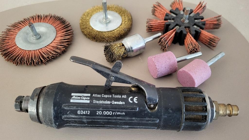 Atlas Copco G2412 Pneumatische Rechte Slijper, Ophalen of Verzenden, Zo goed als nieuw