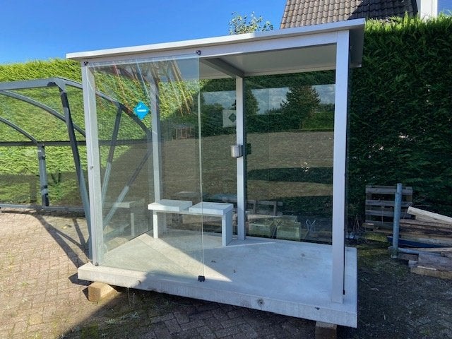 abri rookruimte rookhok, Tuin en Terras, Ophalen of Verzenden, Zo goed als nieuw, Overige typen