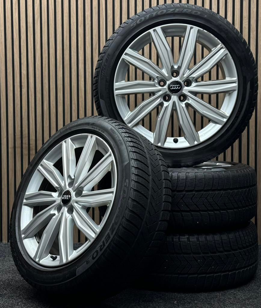 WINTER! Originele 19 inch Audi A6 C8 5x112 ET39 Pirelli AO, Auto-onderdelen, Banden en Velgen, 245 mm, ., Banden en Velgen, Winterbanden