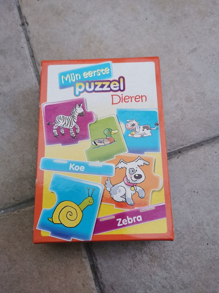 Mijn eerste puzzel – dieren probleem oplossen, Ophalen of Verzenden, Meer dan 50 stukjes, Zo goed als nieuw