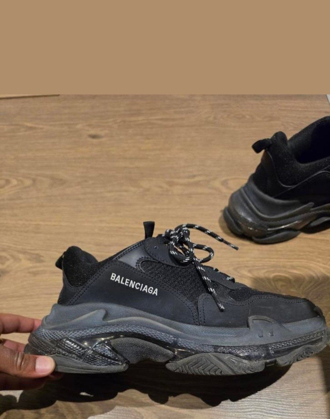 Balenciaga Triple S Sneakers Zwart Maat 42, Kleding | Heren, Zwart, Ophalen of Verzenden, Sneakers of Gympen, Gedragen