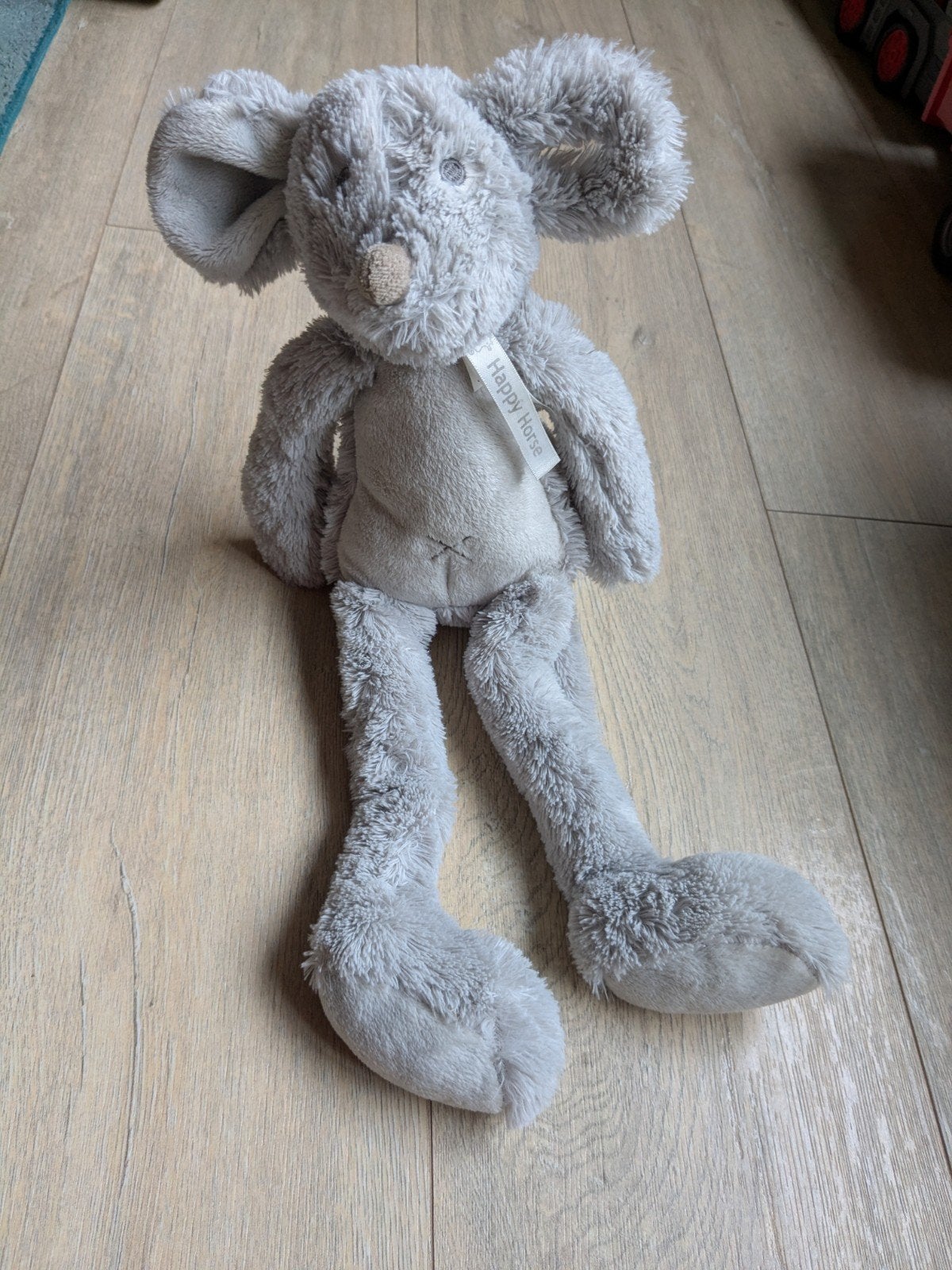 Happy Horse Muis 40 cm - grijs - Als nieuw, Muis, Happy Horse, Grijs, Ophalen of Verzenden
