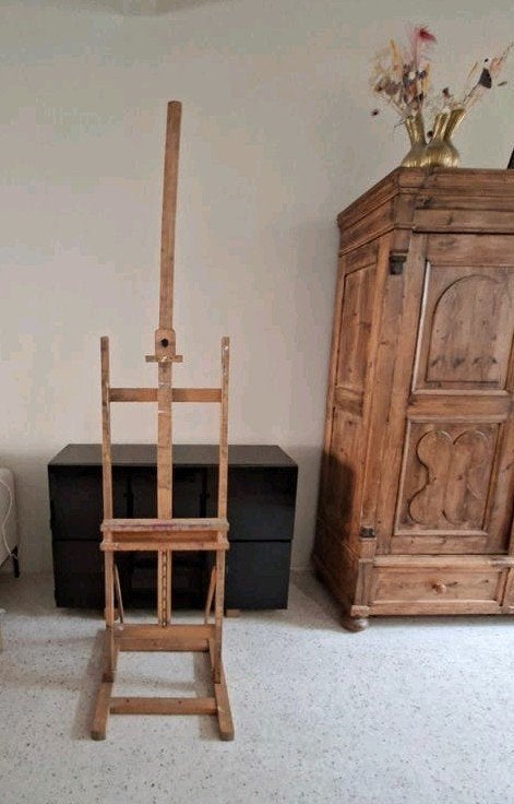 Houten schildersezel - Gebruikt maar functioneel, Ophalen, Gebruikt, Ezel