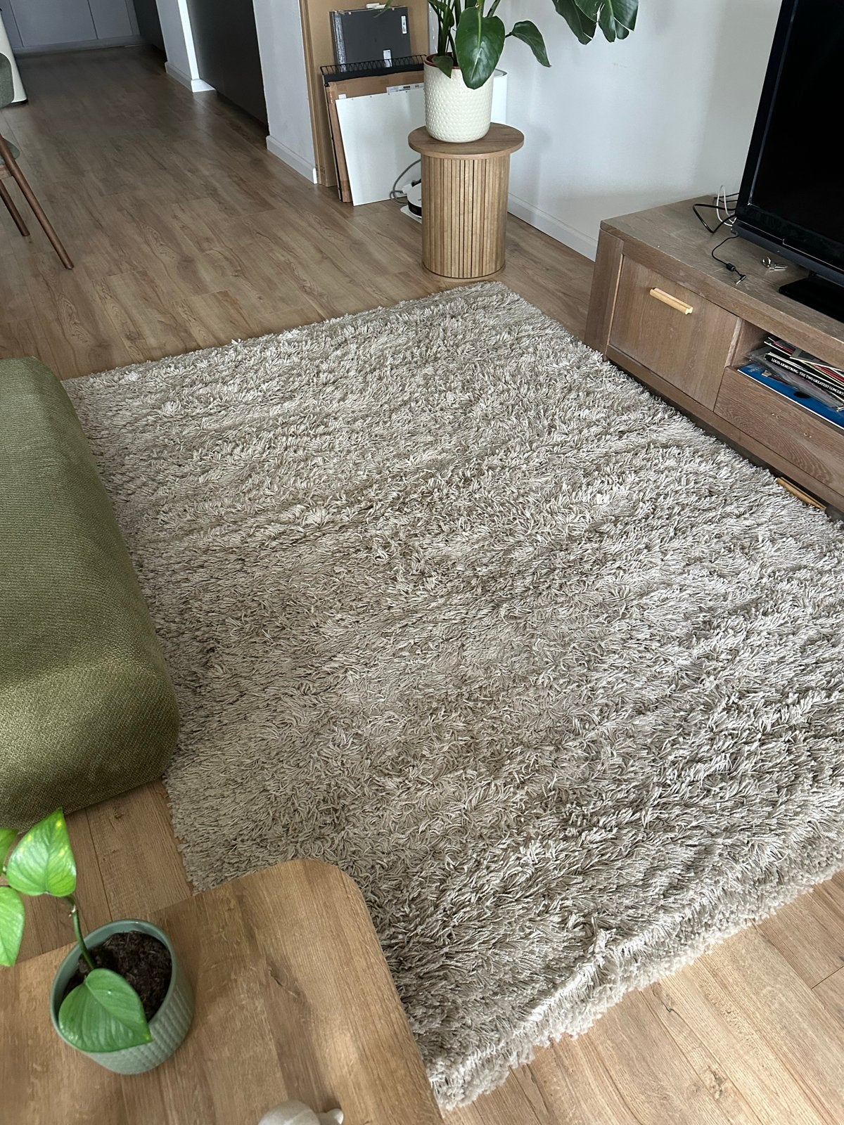 IKEA GÅSER hoogpolig vloerkleed, beige, 170x240 cm, Ophalen, Beige, 150 tot 200 cm, 200 cm of meer