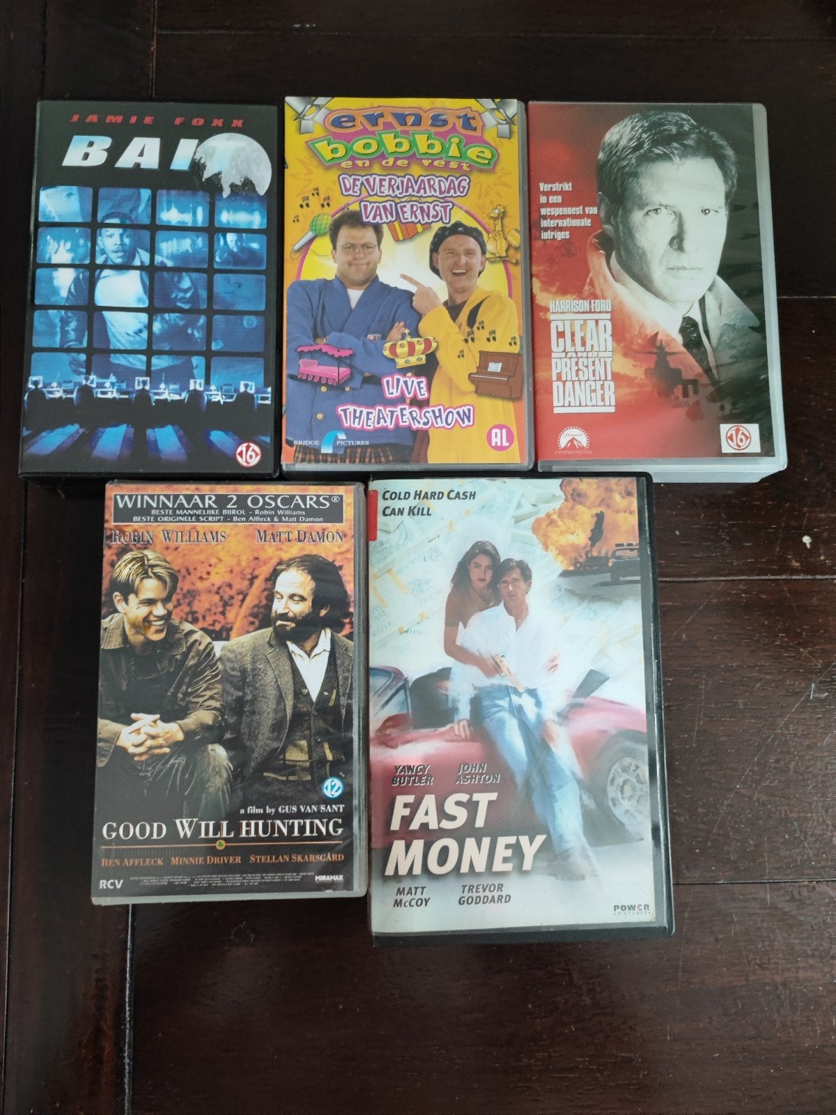VHS-collectie: Actie, Drama en Kinderfilm (5 stuks), Gebruikt, Vanaf 16 jaar, Verzenden, Actie en Avontuur