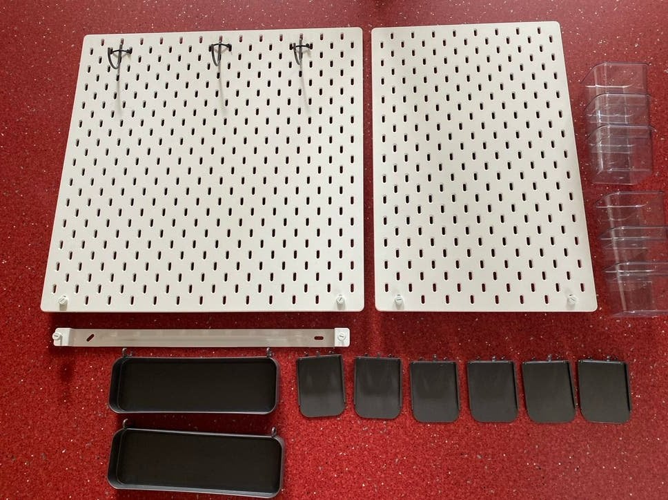 IKEA SKÅDIS Opbergsysteem met Accessoires, Ophalen of Verzenden, Gebruikt