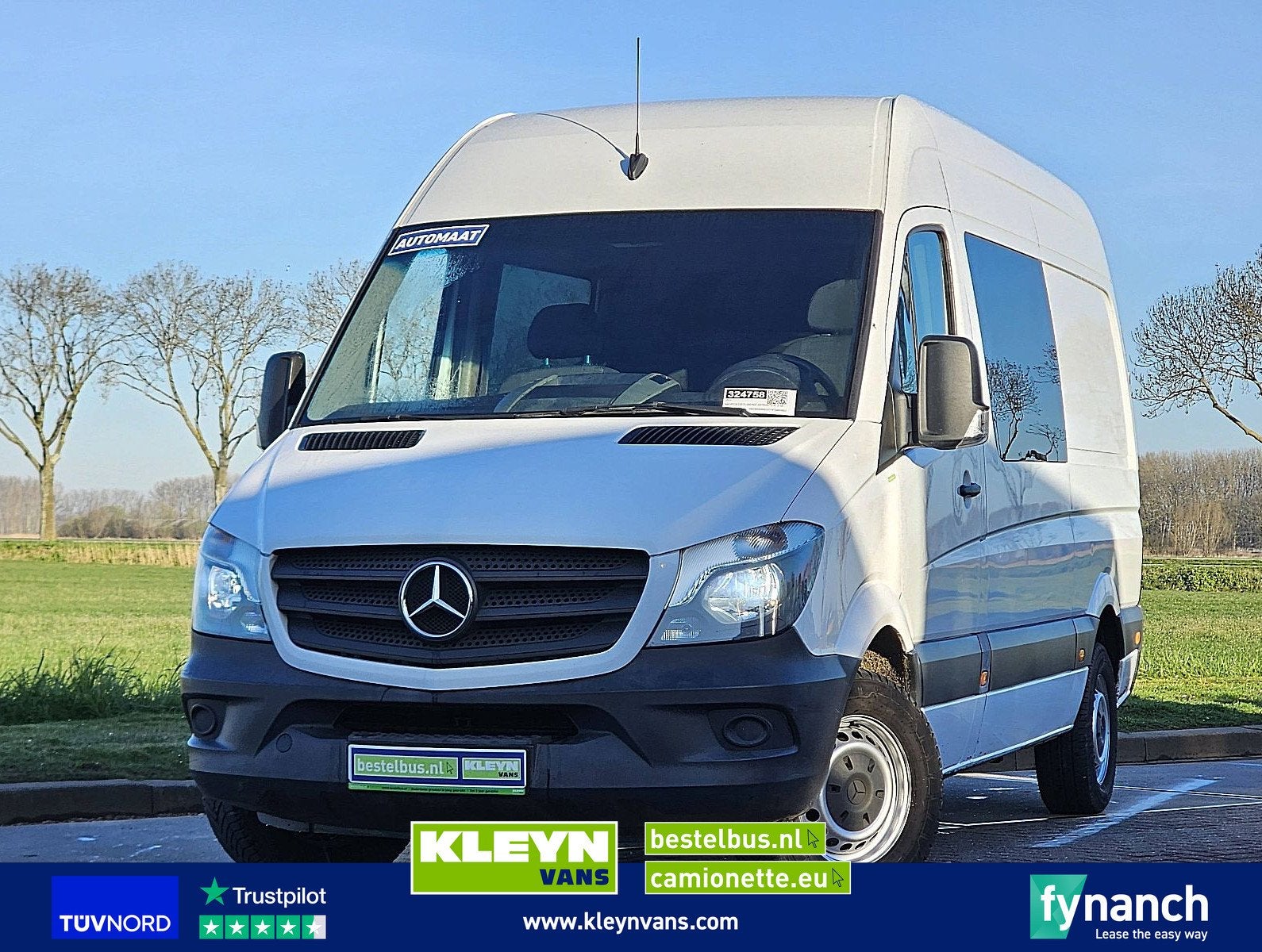 MERCEDES-BENZ SPRINTER 316 l2h2 dubbele cabine!, Auto's, Gebruikt, Euro 6, 2224 kg, Mercedes-Benz