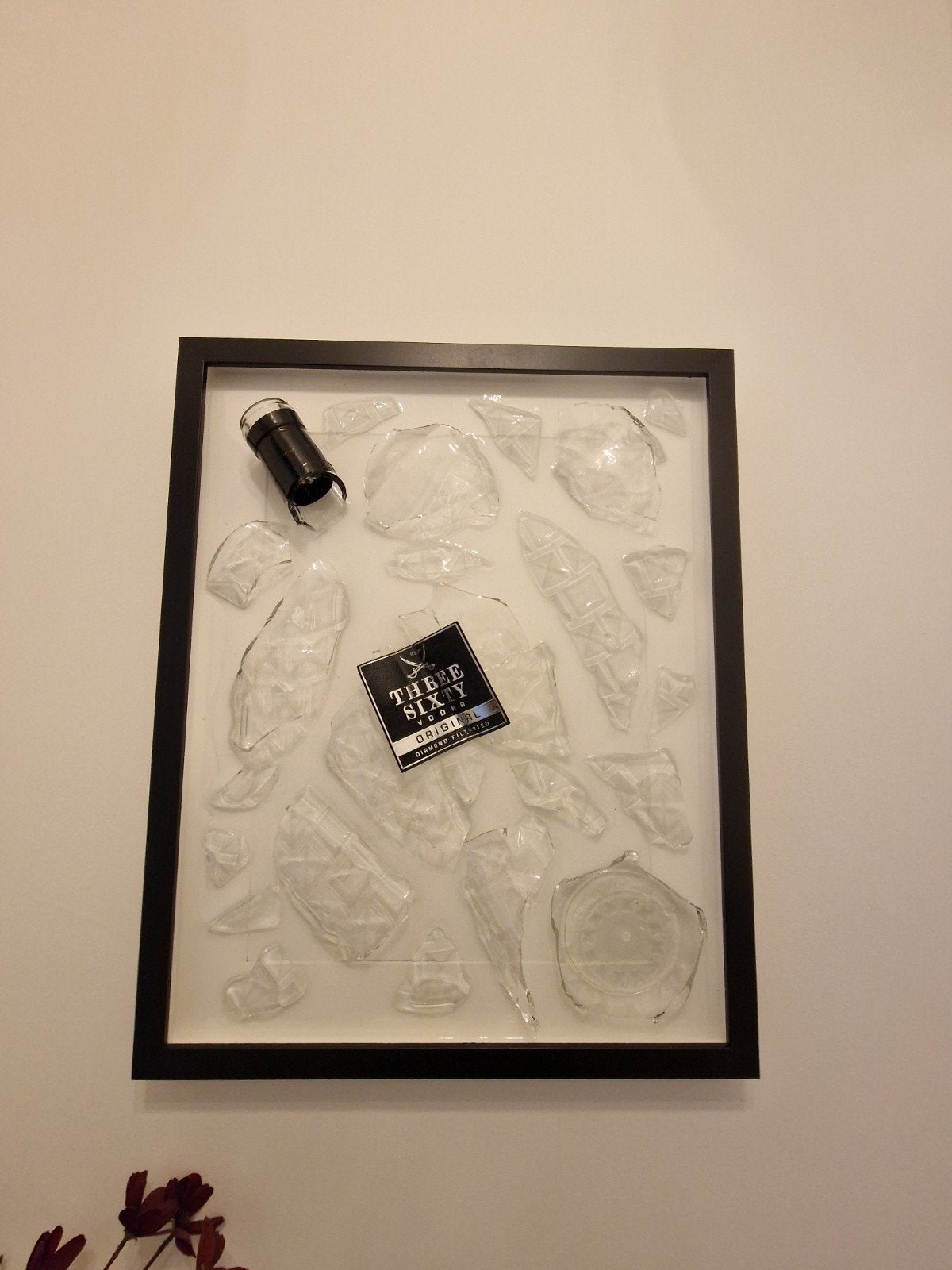 broken bottle art, Ophalen, Schilderij/print, Meerkleurig, Glas