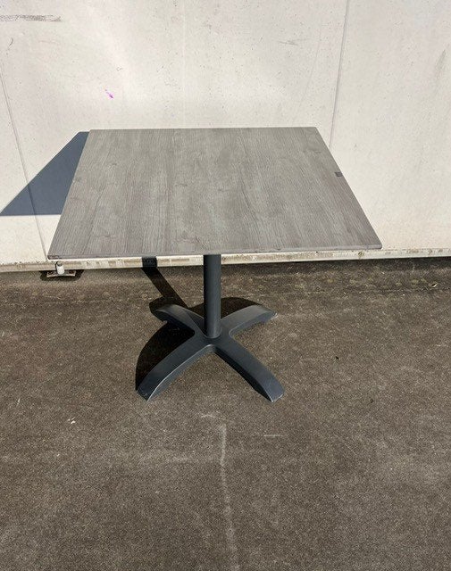1 stuks horeca terrastafels inklapbaar trespa volkern 70x70, Ophalen, Gebruikt