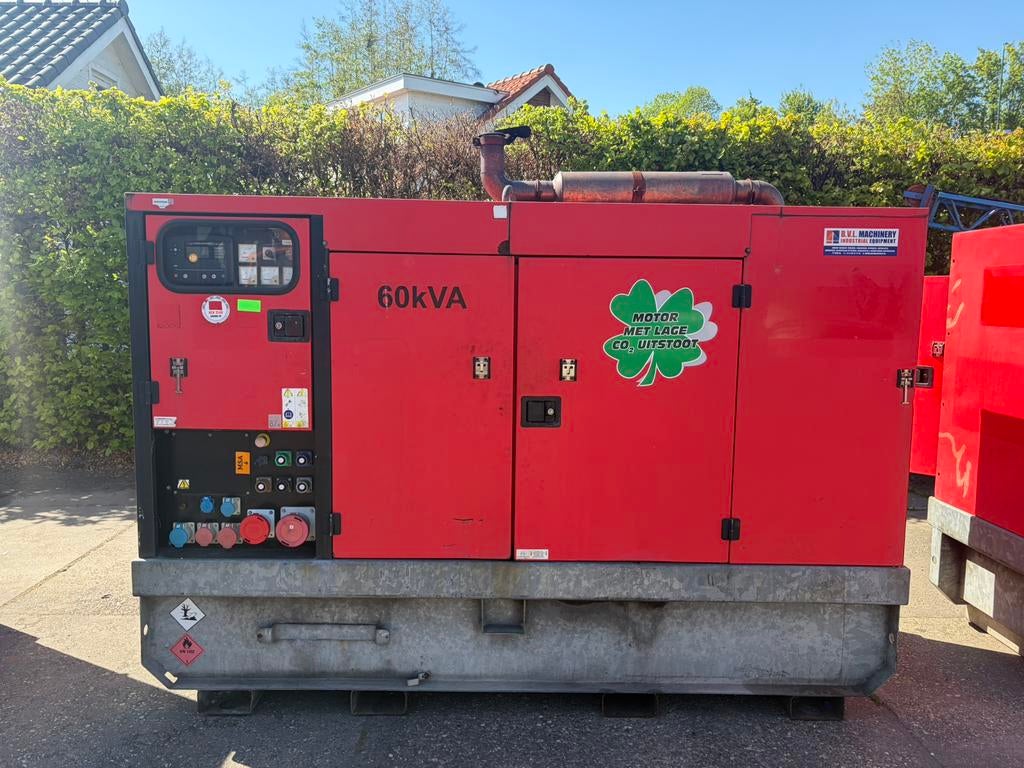Eurpower 60 kVA FPT Iveco aggregaat noodstroom, Ophalen of Verzenden, Zo goed als nieuw, Dieselolie