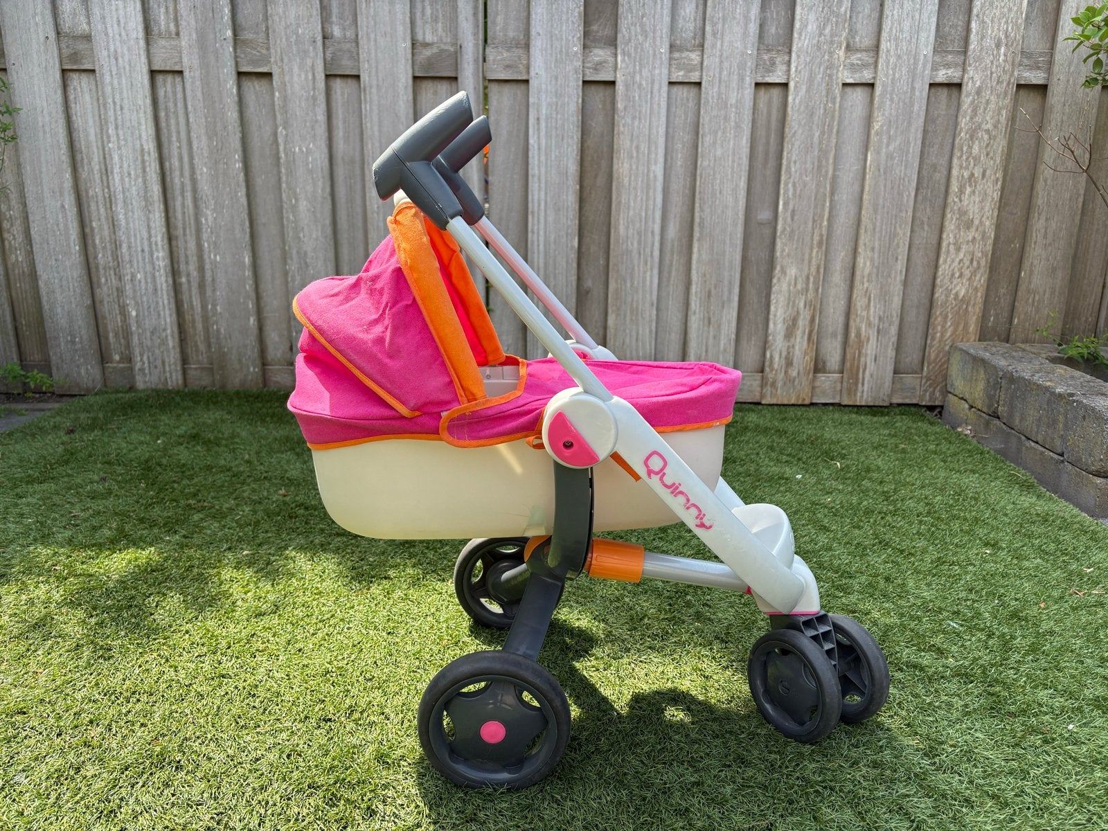 Smoby Quinny 3-in-1 Poppenwagen en Autostoel Set, Ophalen, Gebruikt, Meisje
