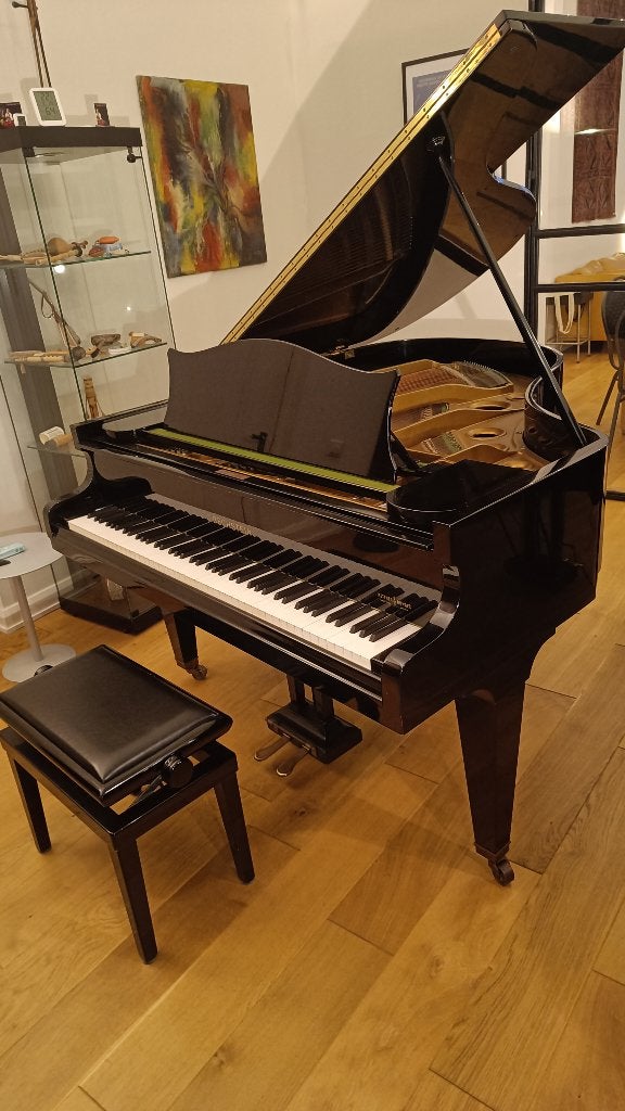 C. Bechstein vleugel, model L 167, Muziek en Instrumenten, Piano's, Ophalen, Gebruikt, Zwart, Hoogglans