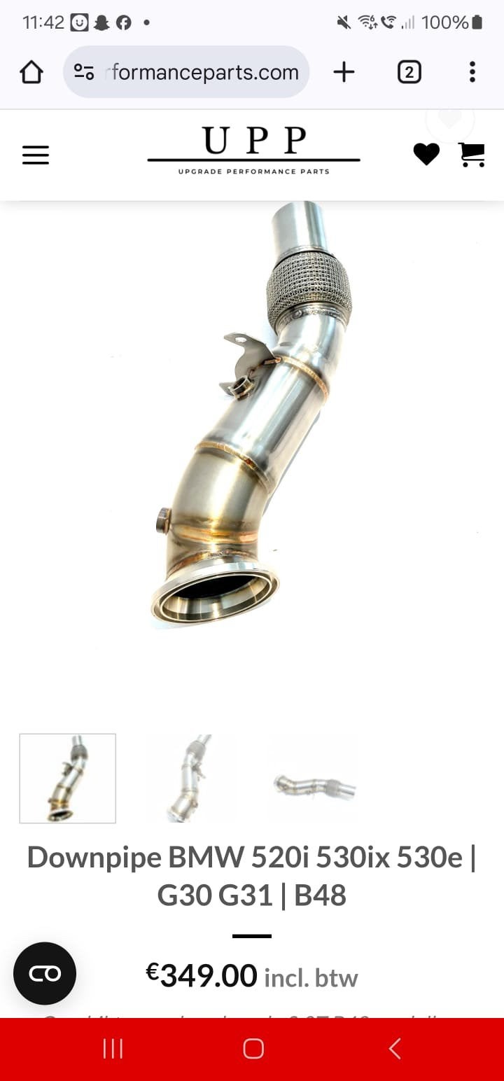 Bmw Downpipe G30, Ophalen, Gebruikt, BMW