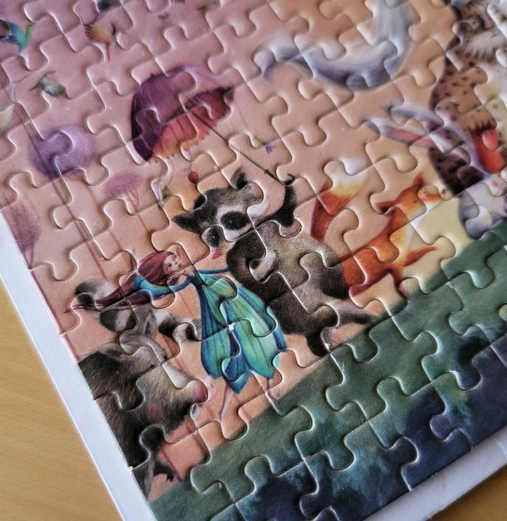 Twee legpuzzels, zo goed als nieuw - unicorn - eenhoorn, Ophalen of Verzenden, 500 t/m 1500 stukjes, Zo goed als nieuw, Legpuzzel