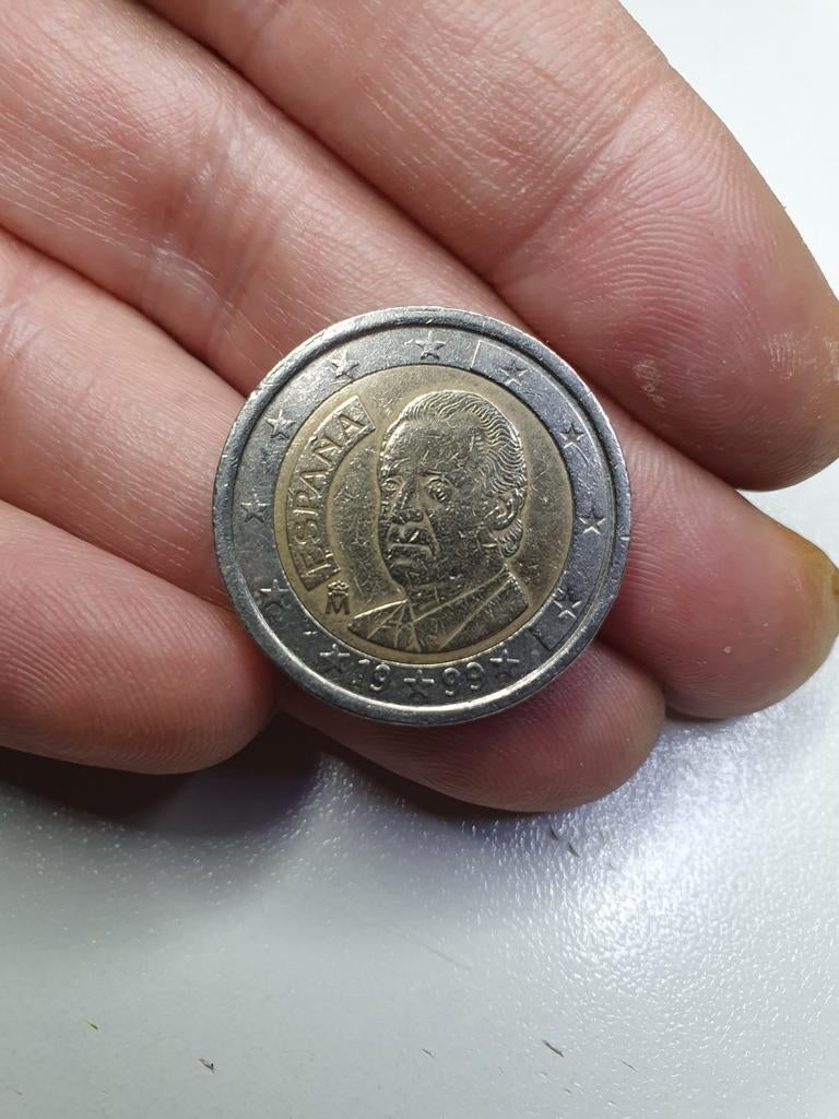 2 Euro munt Spanje 1999 - Circulated, Postzegels en Munten, Munten | Europa | Euromunten, Ophalen of Verzenden, Spanje, 2 euro