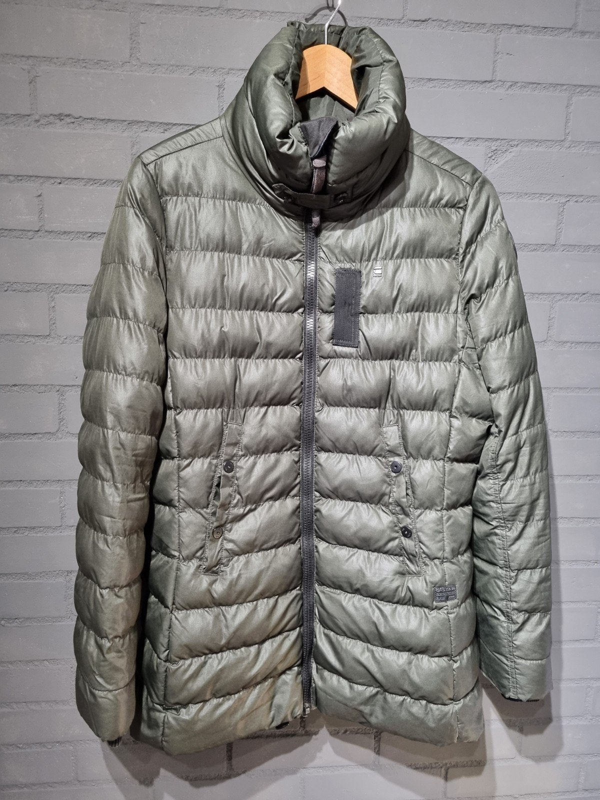 G-Star RAW Whistler Pufferjas Heren - Maat M - ZGAN, Zo goed als nieuw, Groen, G-Star RAW, Verzenden