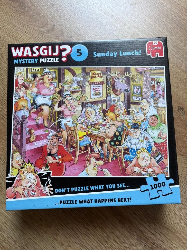 Wasgij? 5 Mystery Puzzle: Sunday Lunch - 1000 stukjes, Ophalen, 500 t/m 1500 stukjes, Zo goed als nieuw, Legpuzzel