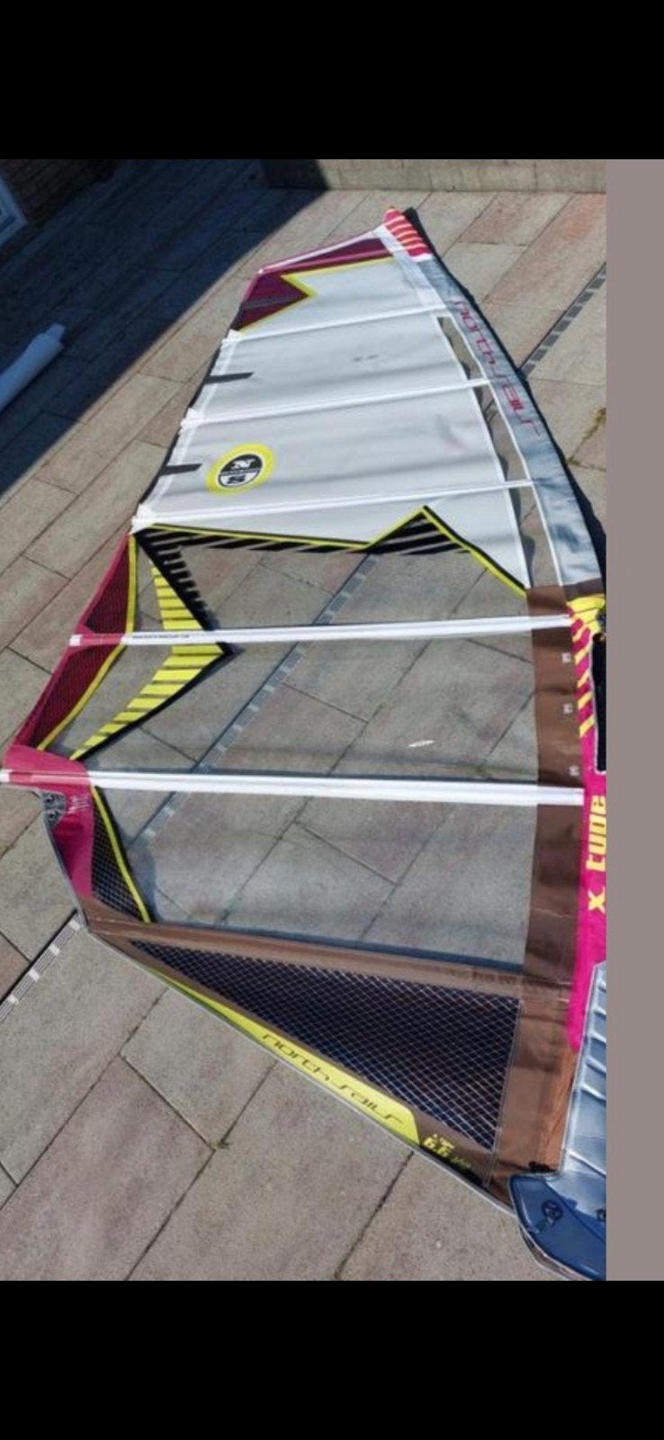 North X-type 6.6  nieuwstaat + mast, Watersport en Boten, Windsurfen, Ophalen, Zo goed als nieuw, Mast