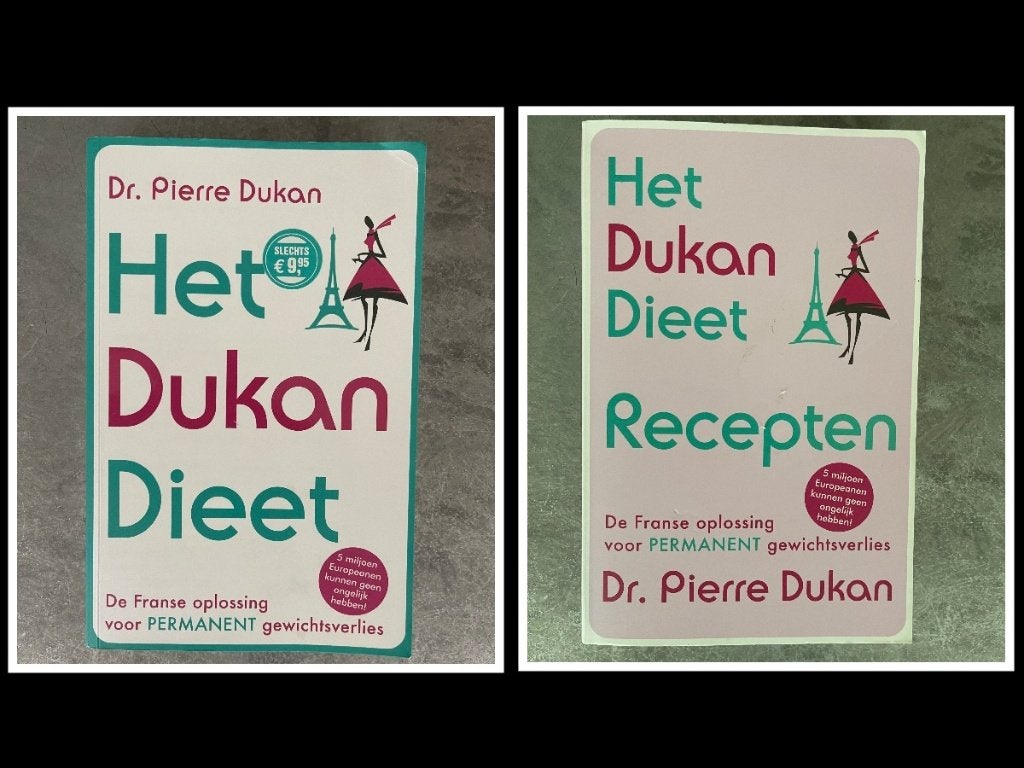 2 boeken - Het Dukan dieet & recepten - Dr. Pierre Dukan, Boeken, Ophalen of Verzenden, Zo goed als nieuw, Dieet en Voeding, Dr. Pierre Dukan