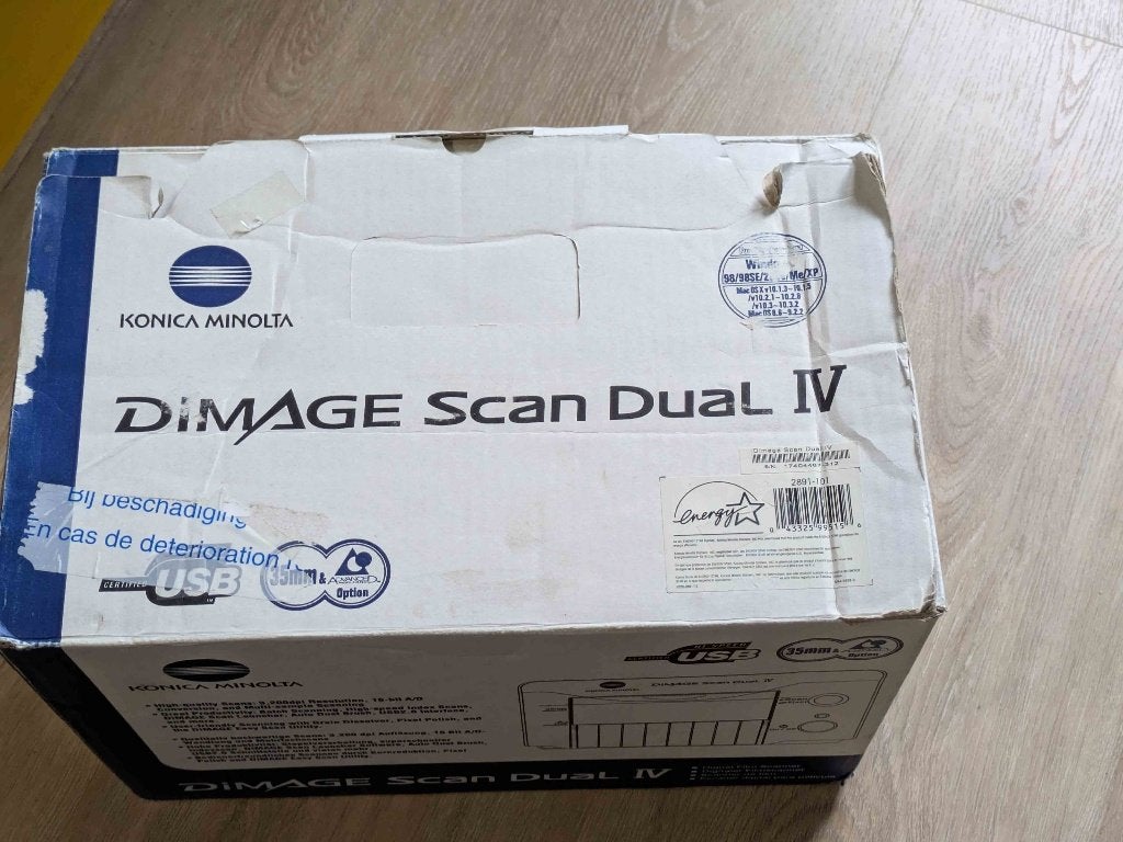 DiMAGE Scan Dual IV, Ophalen, Zo goed als nieuw, Fotoscanner, Minolta
