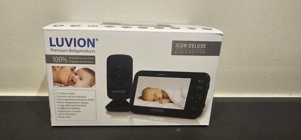 Luvion Icon Deluxe babyfoon black edition, Kinderen en Baby's, Babyfoons, Ophalen of Verzenden, Nieuw, 250 meter of meer, Camera