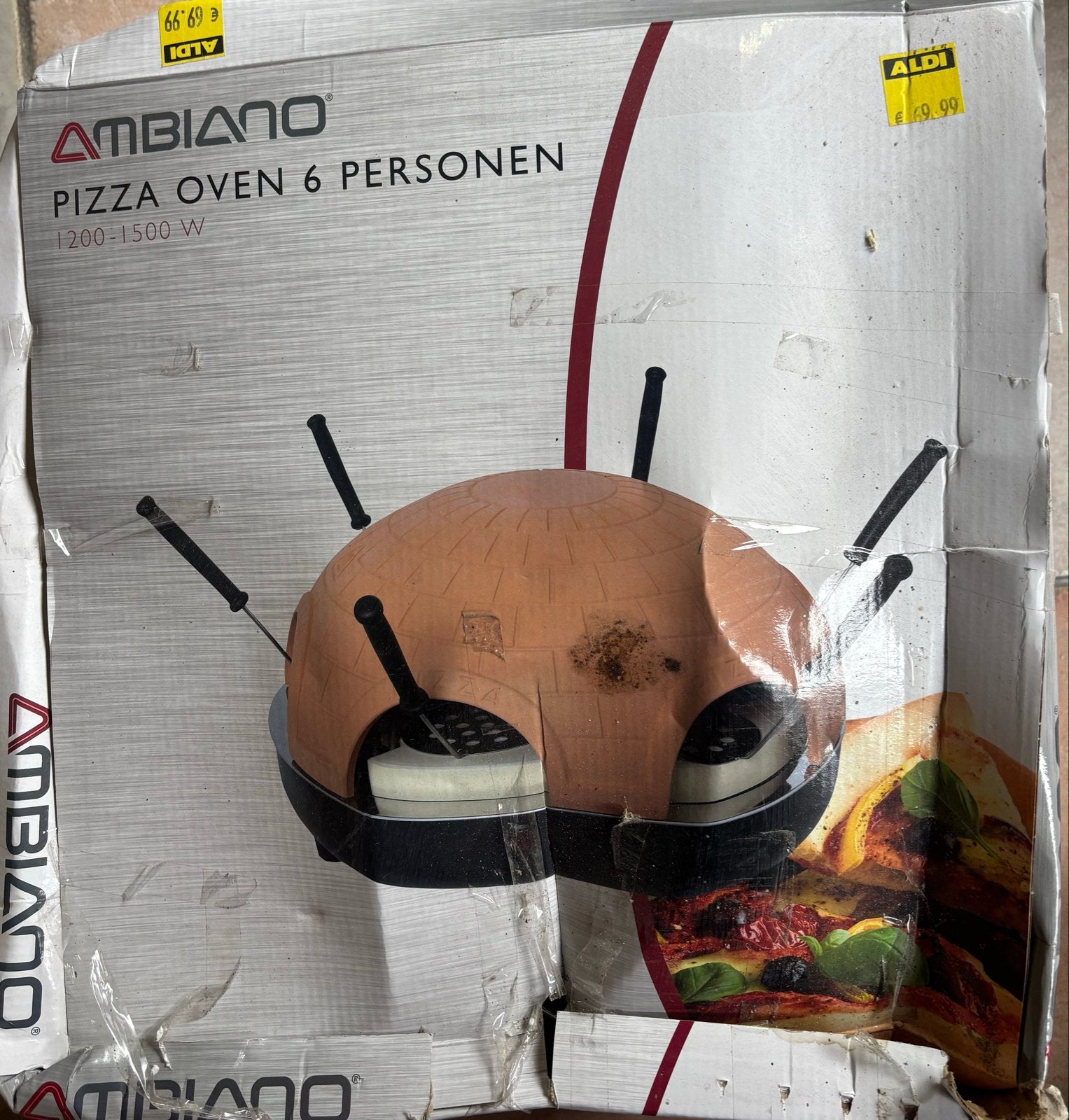 Ambiano Pizza Oven 6 Personen - Zo goed als nieuw, Ophalen, Zo goed als nieuw