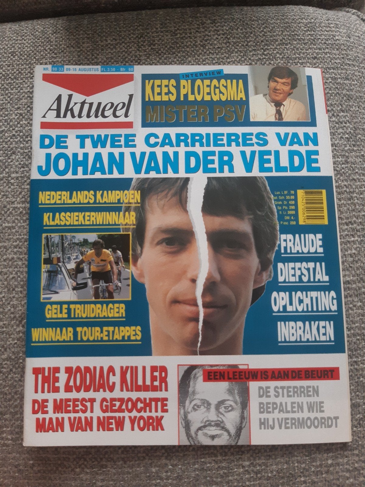 33.Aktueel 1990. Kees Ploegsma. Johan van der Velde. The Zod, Verzenden, 1980 tot heden, Tijdschrift
