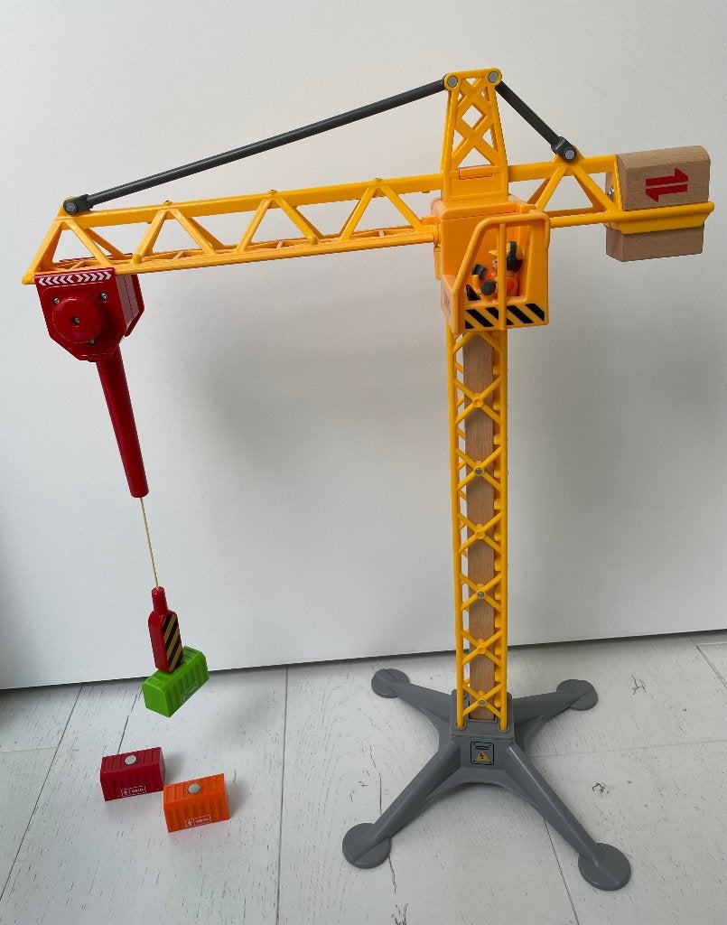 Brio Kraan met accessoires - Zo goed als nieuw, Ophalen, Zo goed als nieuw