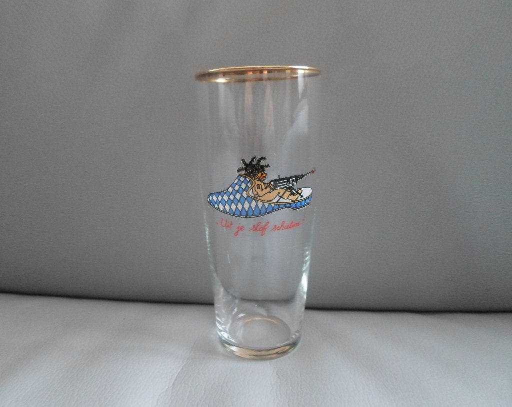Bierglas Leger Vintage Landmacht, Verzamelen, Militaria | Algemeen, Ophalen of Verzenden, Landmacht, Nederland, Overige typen
