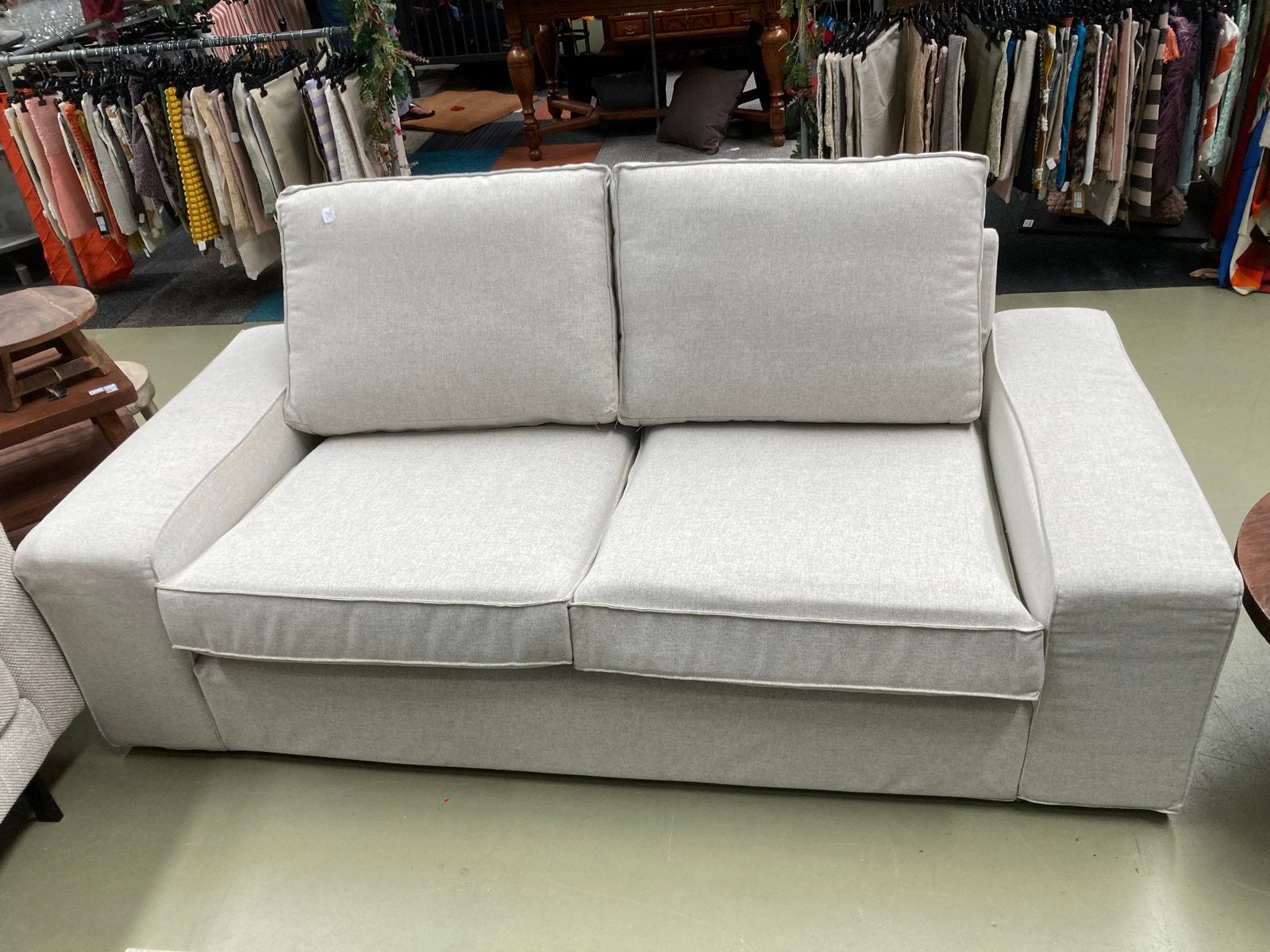 IKEA KIVIK 2-zitsbank beige - Comfortabel en stijlvol, Gebruikt, W, 150 tot 200 cm, Tweepersoons