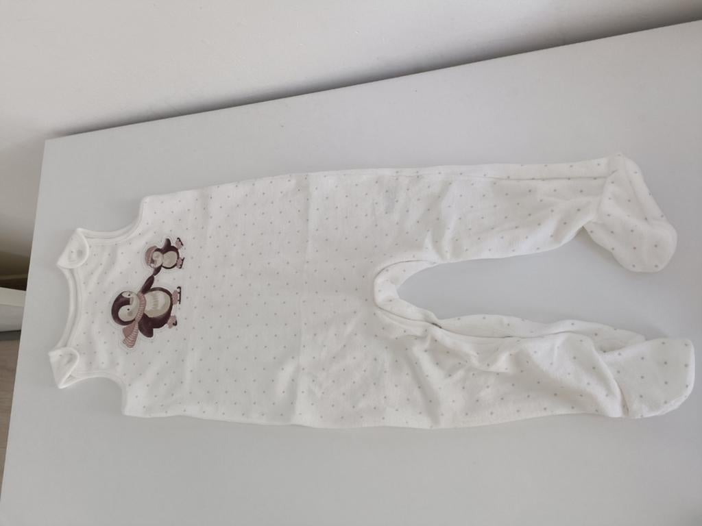 Witte babyslaapzak met pinguïnprint, Kinderen en Baby's, Dekens, Slaapzakjes en Inbakerproducten, Ophalen of Verzenden