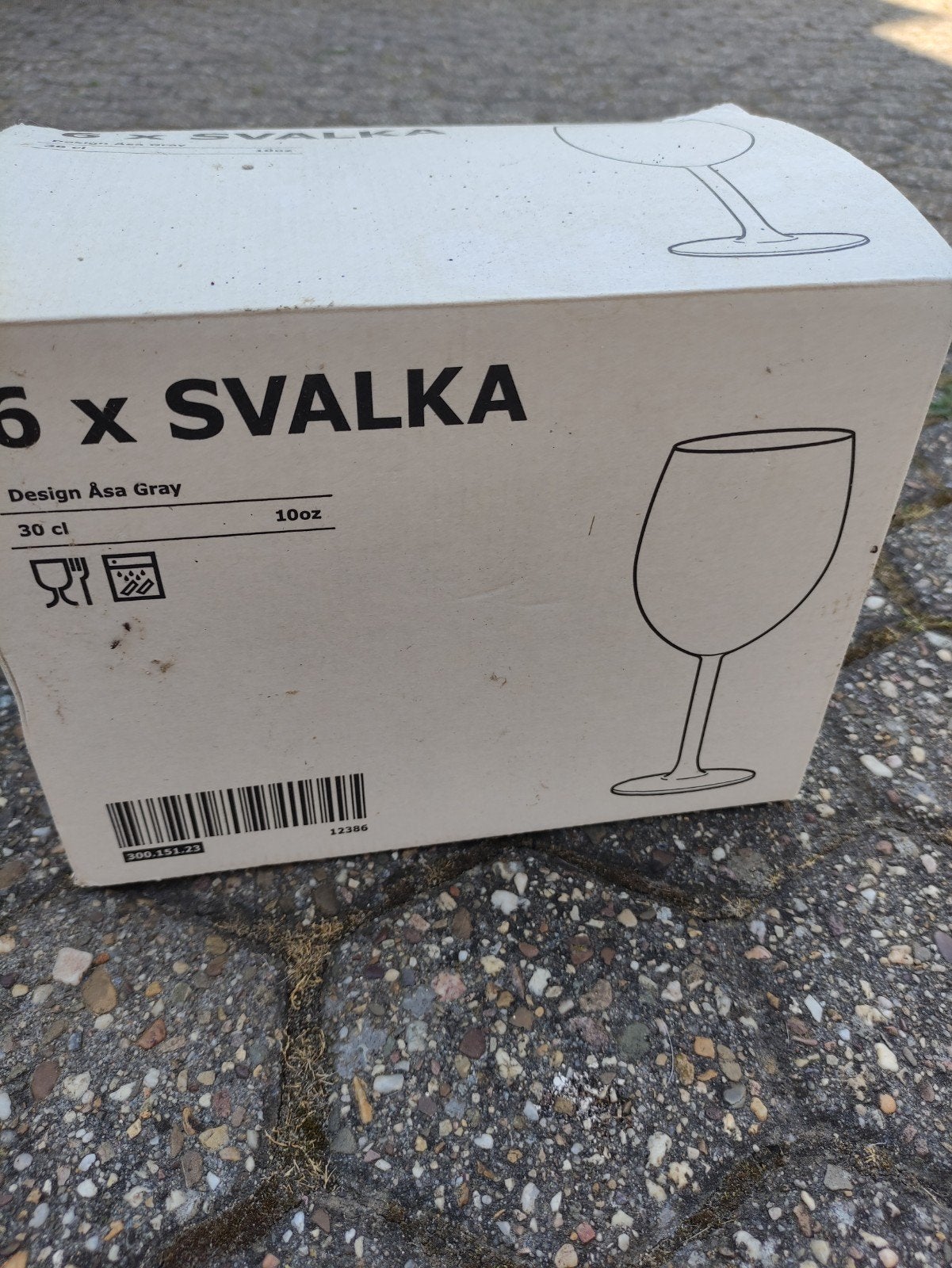 Wijnglas svalka 6 wijnglazen Ikea, Ophalen of Verzenden, Nieuw, Overige typen