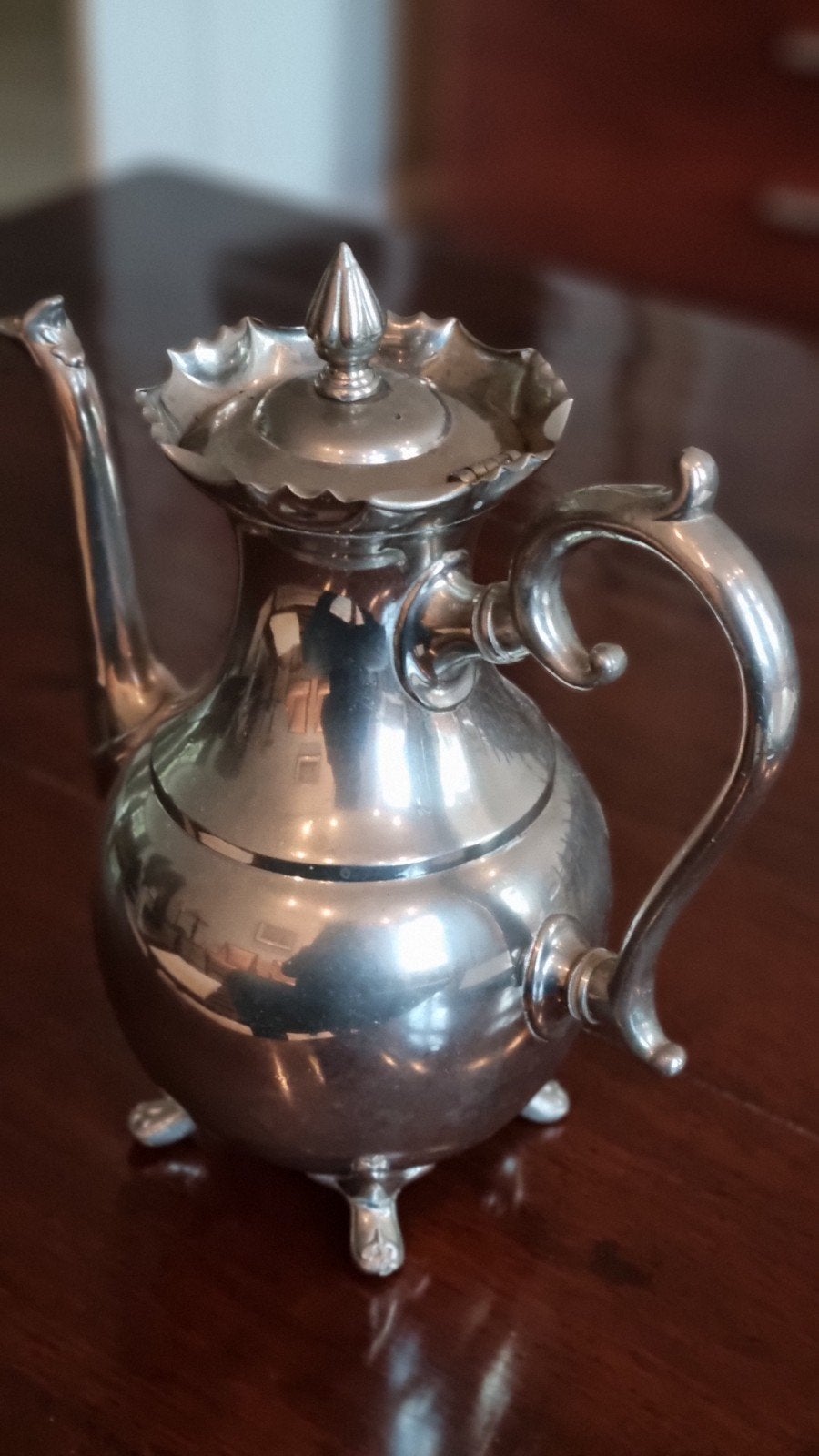 Antieke Daalderop zilveren theepot/koffiepot, Antiek en Kunst, Ophalen, Zilver