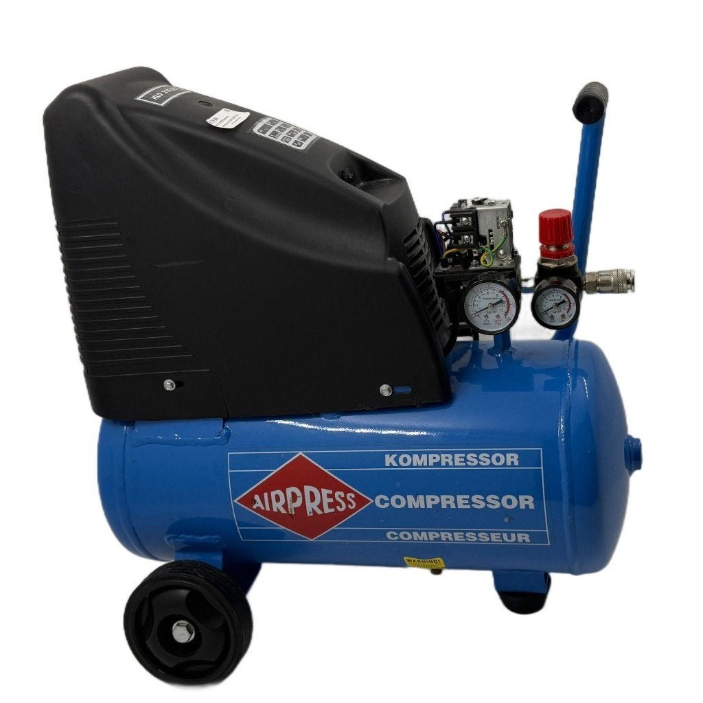 HLO 215/25 Airpress compressor 6-8br 230V 24L | Mist klepje, Ophalen, Dordrecht@usedproducts.nl, Toulonselaan 72, Zo goed als nieuw