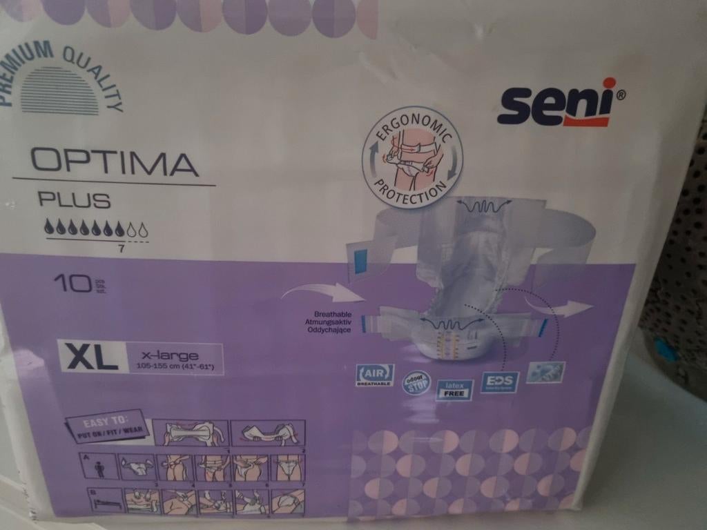 Seni Optima Plus maat XL incontinentiemateriaal luiers, Diversen, Verpleegmiddelen, Ophalen, Nieuw