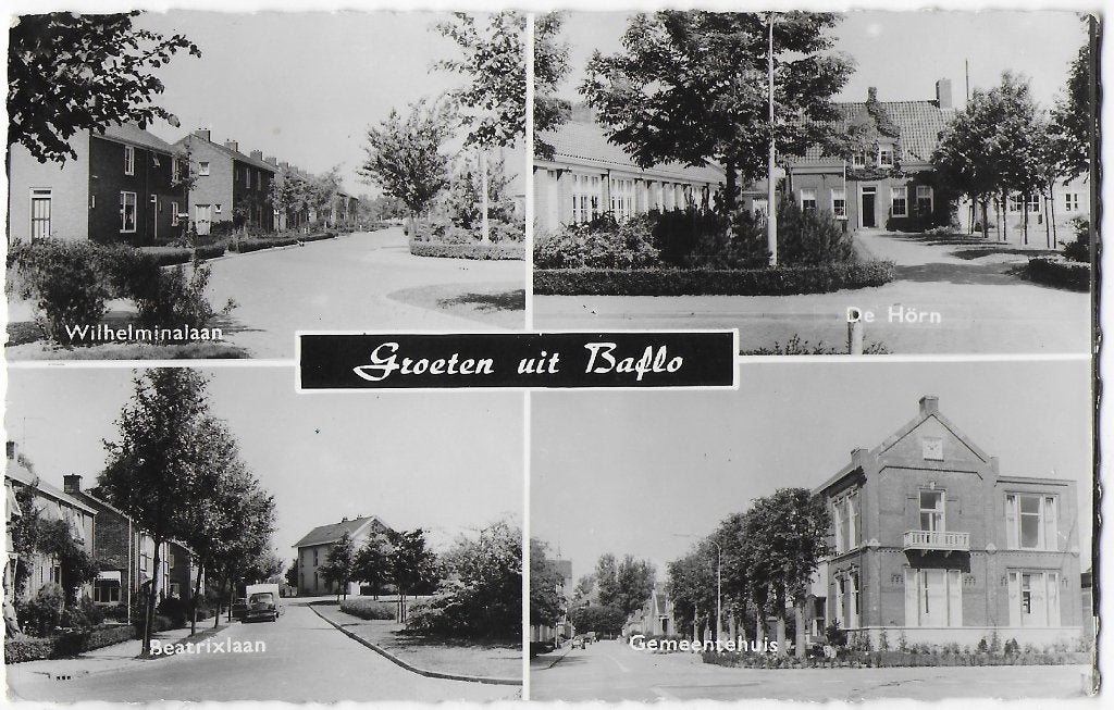 Baflo oude ongelopen ansichtkaart ( 2171), Ophalen of Verzenden, 1960 tot 1980, Gelopen