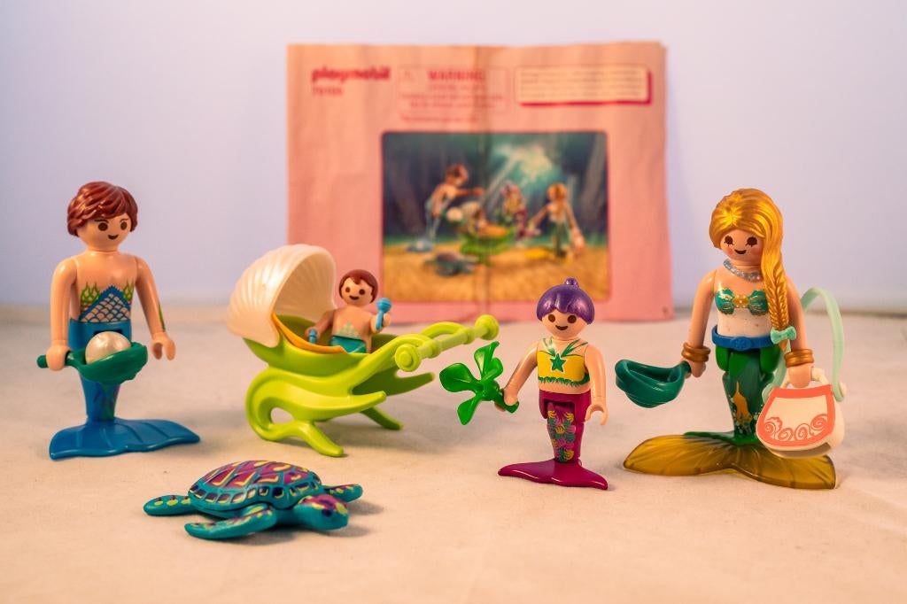 Playmobil Magic - Meerminnenfamilie, Ophalen of Verzenden, Zo goed als nieuw, Complete set