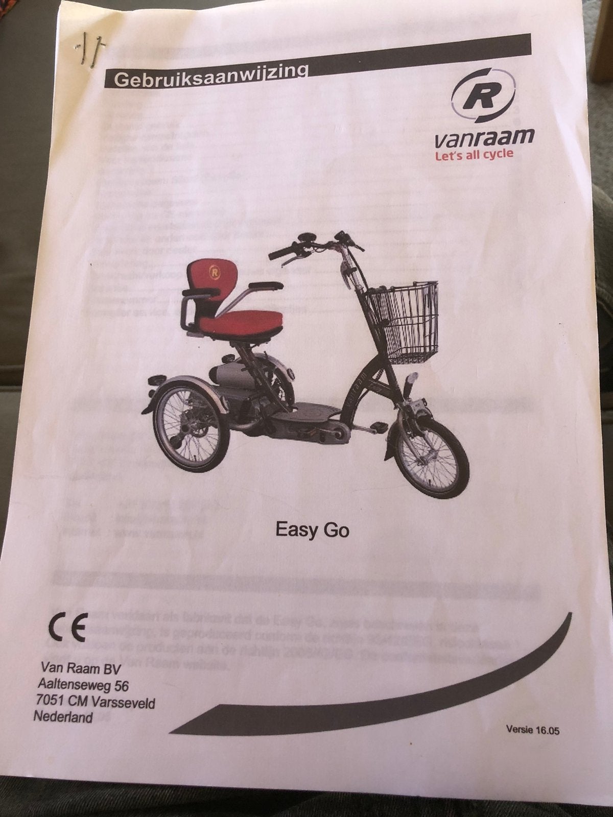 Scootmobielfiets, Ophalen of Verzenden, Zo goed als nieuw