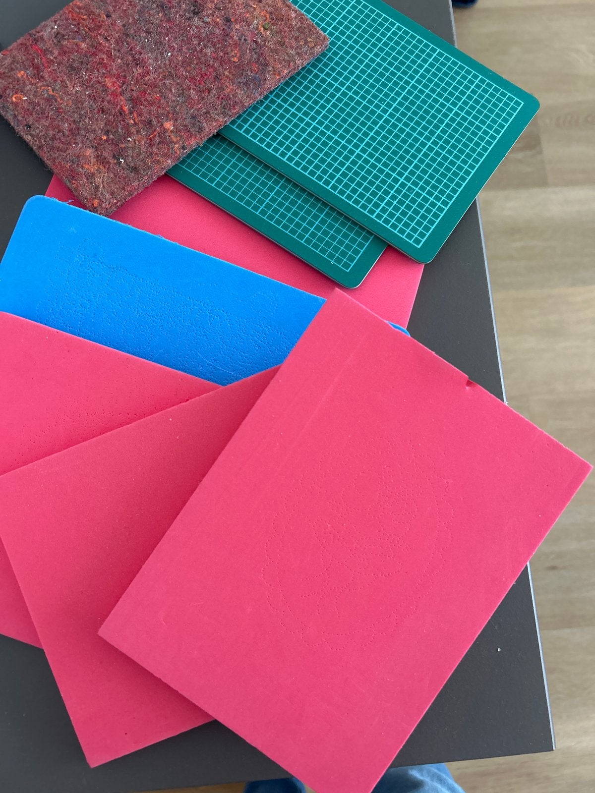Knutselmateriaal: snijmatten en foamvellen, Hobby en Vrije tijd, Gebruikt, Kunststof, Knutselmateriaal, Ophalen